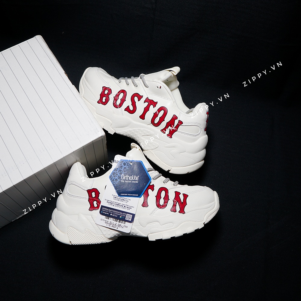 MLB Korea Low-Top Sneakers Màu Trắng-Logo Boston Đỏ | Zippy Store